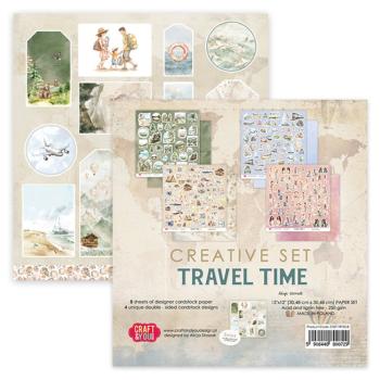 Craft & You Design - Designpapier "Travel Time" Creative Set 12x12 Inch - 8 Bogen