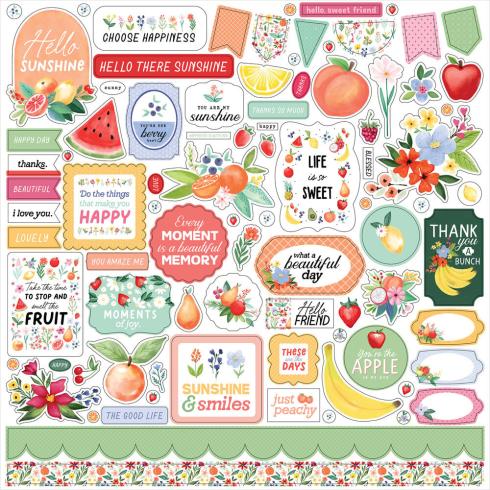 Carta Bella - Aufkleber "Fruit Stand" Element Stickers 