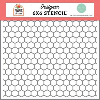 Carta Bella - Schablone 6x6 Inch "Sweet As Honeycomb" Stencil