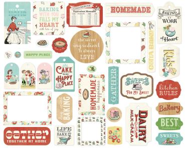 Carta Bella - Stanzteile & Anhänger "Roll With It" Ephemera Frames & Tags