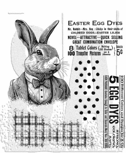 Stampers Anonymous - Gummistempelset "Mr. Rabbit" Cling Stamp Design by Tim Holtz
