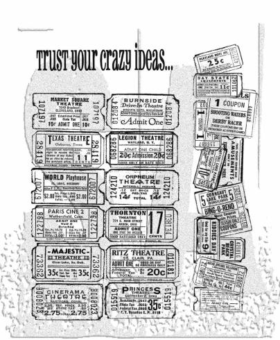 Stampers Anonymous - Gummistempelset "Admit One" Cling Stamp Design by Tim Holtz