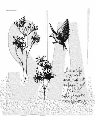 Stampers Anonymous - Gummistempelset "Nature's Moments" Cling Stamp Design by Tim Holtz