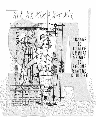 Stampers Anonymous - Gummistempelset "Pattern Pieces" Cling Stamp Design by Tim Holtz