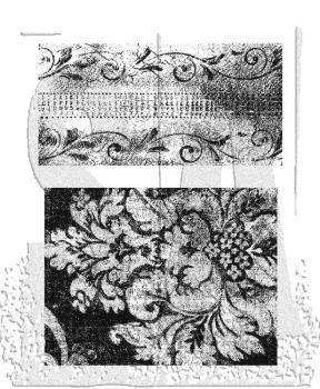 Stampers Anonymous - Gummistempelset "Weathered Textiles" Cling Stamp Design by Tim Holtz
