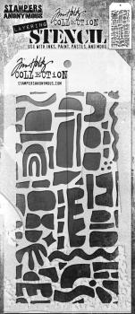 Stampers Anonymous - Schablone "Cutout Shapes 1" Layering Stencil Design by Tim Holtz