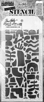 Stampers Anonymous - Schablone "Cutout Shapes 2" Layering Stencil Design by Tim Holtz