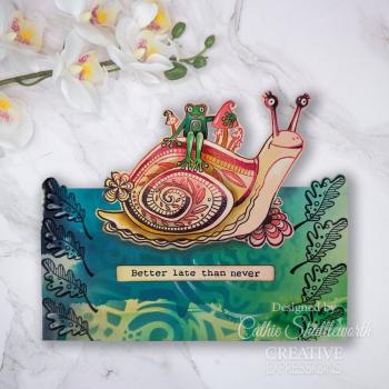 Creative Expressions - Schablone 6x6 Inch "Shell" Stencil Design by Dora