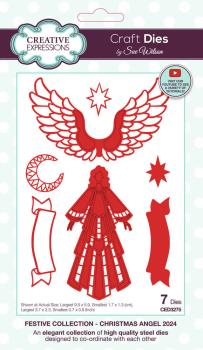 Creative Expressions - Stanzschablone "Festive Collection Christmas Angel 2024" Craft Dies Design by Sue Wilson