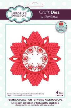 Creative Expressions - Stanzschablone "Festive Collection Crystal Kaleidoscope" Craft Dies Design by Sue Wilson