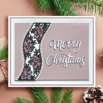 Creative Expressions - Stanzschablone "Festive Collection Poinsettia Ribbon Wave" Craft Dies Design by Sue Wilson