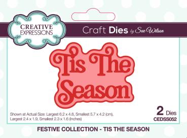Creative Expressions - Stanzschablone "Festive Collection Tis The Season" Craft Dies Design by Sue Wilson