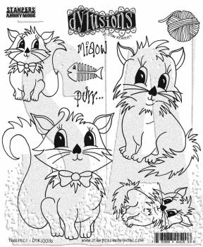 Stampers Anonymous - Gummistempelset "Purrfect" Dylusions Cling Stamp Design by Dyan Reaveley