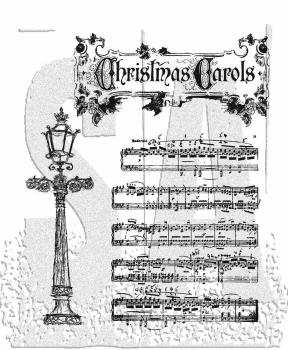 Stampers Anonymous - Gummistempelset "Festive Sounds" Cling Stamp Design by Tim Holtz