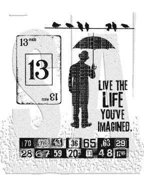 Stampers Anonymous - Gummistempelset "Creative Muse" Cling Stamp Design by Tim Holtz