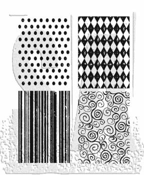 Stampers Anonymous - Gummistempelset "Tiny Textures" Cling Stamp Design by Tim Holtz