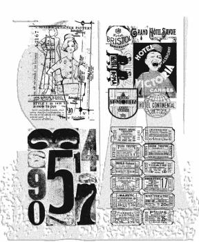 Stampers Anonymous - Gummistempelset "Classic Collages" Cling Stamp Design by Tim Holtz