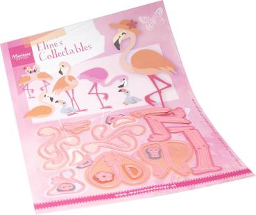 Marianne Design - Präge- und Stanzschalone "Flamingo Family" Collectables Dies