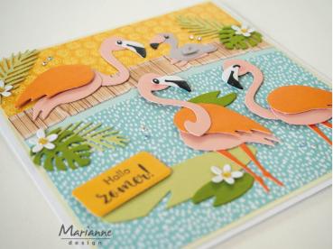 Marianne Design - Präge- und Stanzschalone "Flamingo Family" Collectables Dies