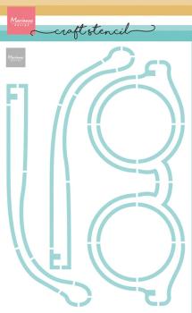 Marianne Design - Schablone 14,9x21cm "Glasses" Stencil