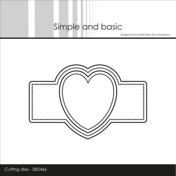 Simple and Basic - Stanzschablone 10x6,3cm "Bellybelt Romance" Dies