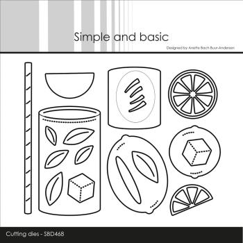 Simple and Basic - Stanzschablone "Drink w/ Orange and Lime" Dies