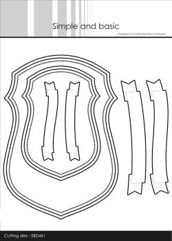 Simple and Basic - Stanzschablone "Sheild w/ Banner" Dies
