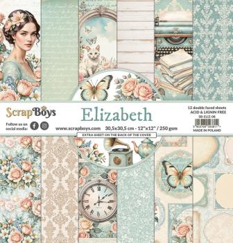 ScrapBoys - Designpapier "Elizabeth" Paper Pack 12x12 Inch - 12 Bogen