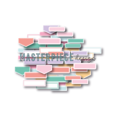 Masterpiece Design - Stanzteile "Sunny Summer Stories" Die Cuts Labels