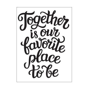 Vaessen Creative - Prägefolder "Together" Embossingfolder