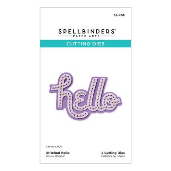 Spellbinders - Stanzschablone "Stitched Hello" Dies