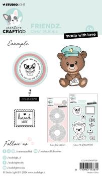 Creative Craft Lab - Studio Light - Stempelset "Made With Love" Clear Stamps