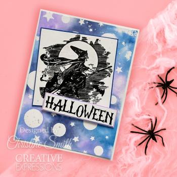 Creative Expressions - Schablone 6x8 Inch "Stars And Moons" Stencil Design by Taylor Made Journals