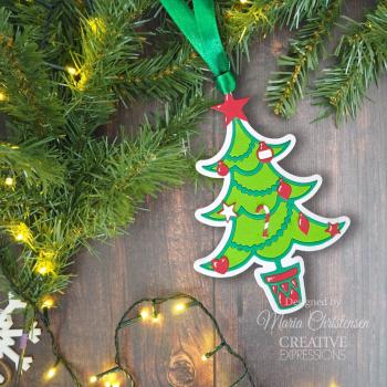 Creative Expressions - Stanzschablone "Festive Christmas Tree" Paper Cuts Craft Dies Design by Cathie Shuttleworth