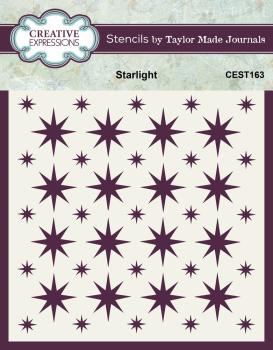 Creative Expressions - Schablone 6x8 Inch "Starlight" Stencil Design by Taylor Made Journals