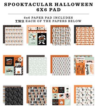 Echo Park - Designpapier "Spooktacular Halloween" Paper Pack 6x6 Inch - 24 Bogen