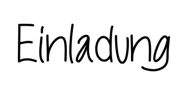 Holz-Stempel "Einladung" 6,5x2 cm