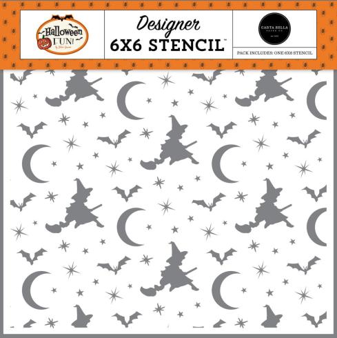 Carta Bella - Schablone 6x6 Inch "Witches Night Out" Stencil