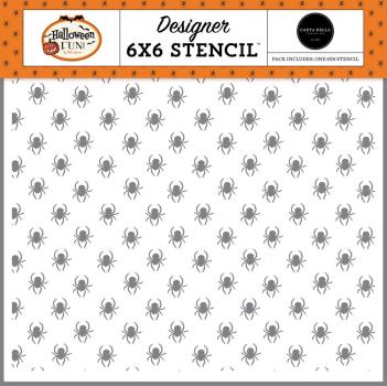 Carta Bella - Schablone 6x6 Inch "Crawling Spiders" Stencil