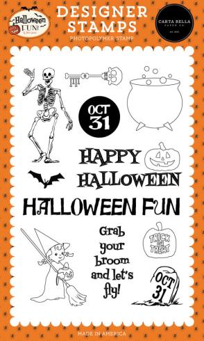 Carta Bella - Stempelset "Grab Your Broom" Clear Stamps