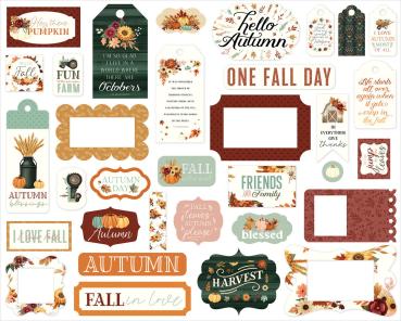 Carta Bella - Stanzteile & Anhänger "Harvest" Ephemera Frames & Tags