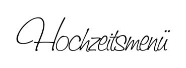 Holz-Stempel "Hochzeitsmenü" 9,3x2,2 cm