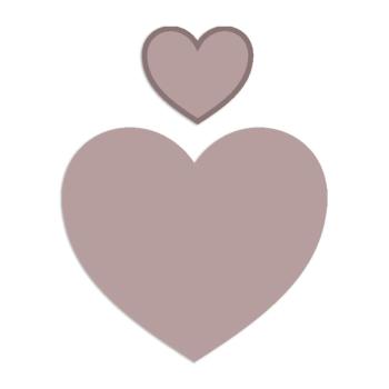 Stamperia - Holzteile "Hearts" MDF Crafty Shapes Blanks