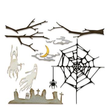 Sizzix - Stanzschablone "Vault Fright Night" Thinlits Craft Dies by Tim Holtz