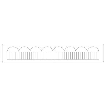 Sizzix - Stanzschablone "Scallop Fringed" Sizzlits Dies