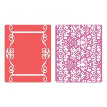 Sizzix - 3D Prägefolder "scroll frame Succulent" Embossing Folder