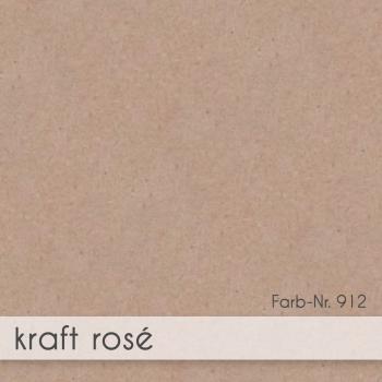 Preview: Passepartoutkarte rechteck 3-Fach DIN B6 in kraft rose