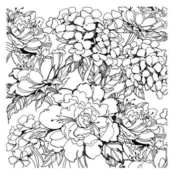 Stampendous - Gummistempel "Floral Garden" Cling Stamps