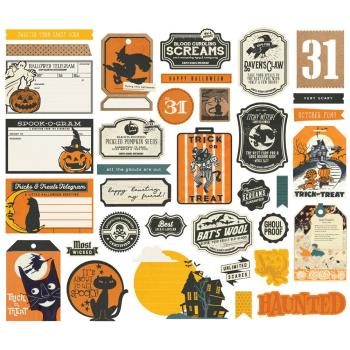 Simple Stories - Stanzteile "Simple Vintage Scary Stories" Journal Bits & Pieces 