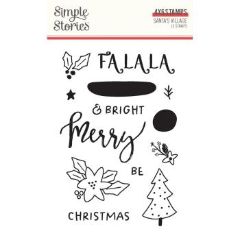 Simple Stories - Stempelset "Santa's Village" Clear Stamps 